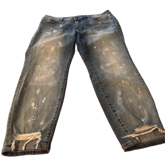 SOHO New York & Company Women's Stretch Jeans Size 10. Boyfriend Curvy - Picture 1 of 8